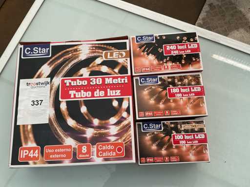 C.Star. IP20+IP44. Weihnachten LED-Beleuchtung. (4-fach)
