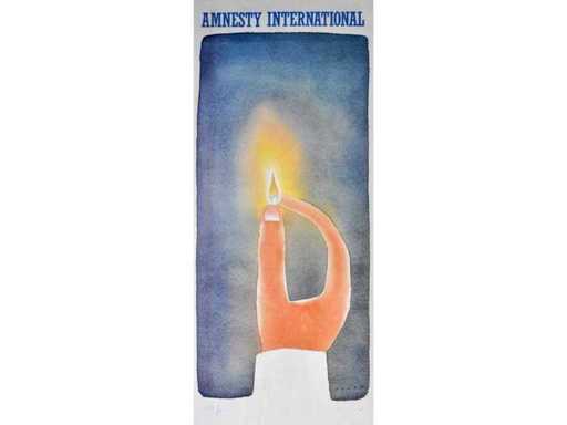 Jean-Michel Folon - Amnesty International - Offset lithograph