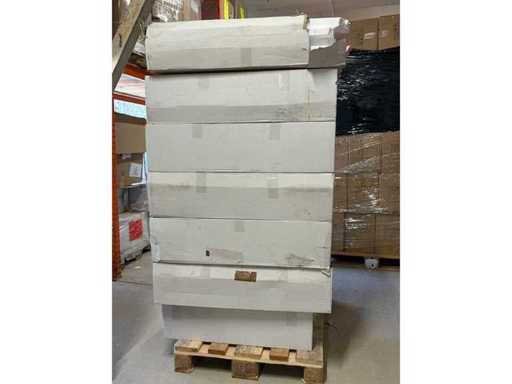*NUOVO* Set completo di elementi individuali doccia VIGOUR 90x90 cm, tavola doccia, scarico doccia (1 pezzo)