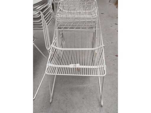 7x chair white without cushion (7x)