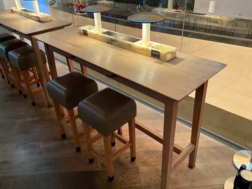 Hutten - Bar table with 2 bar stools