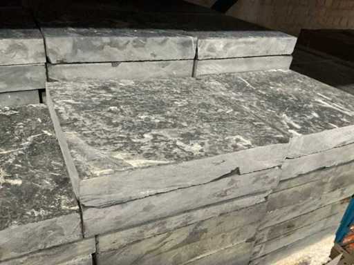 Série asiatique de sirocco bleu en carreaux de pierre naturelle