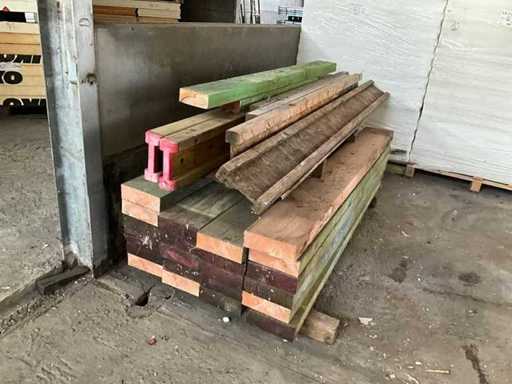 Partij houten balken (22x)