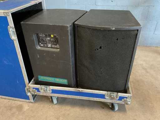 Pubblico Delight AD-1 500W Set di 2 altoparlanti