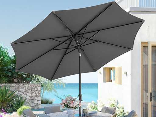 Parasol 340 cm, UPF 50+ kanteling 30°