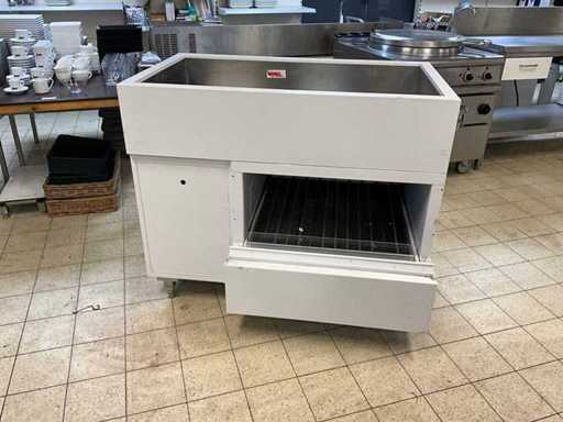 Vitrine réfrigérée Ake Ideal Crush 77-E 2020 avec bac à glace concassée