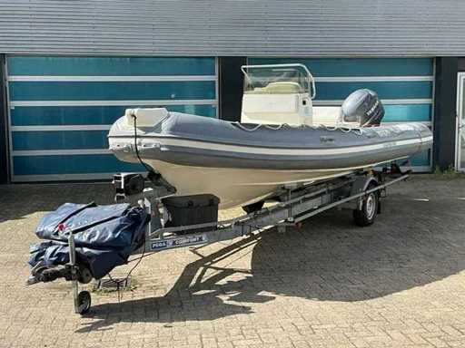 Joker Coaster 650 Console rib boat 2010 avec Yamaha hors-bord.