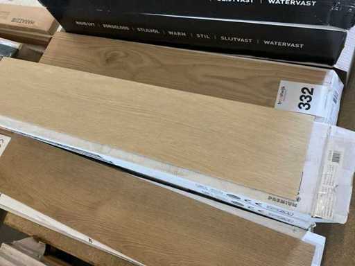 Pvc visgraatdelen ca. 9,5 m²