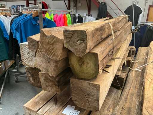 Teak houten - Balken (9x)