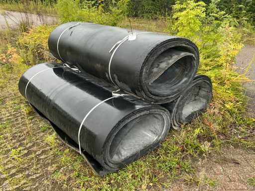 Rol gewapende rubber mat (3x)