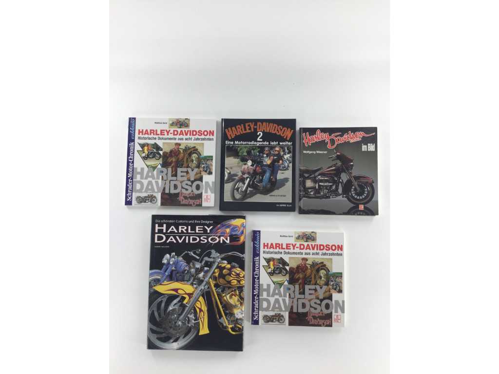 Harley Davidson Mixed lot/Auto Libri a tema
