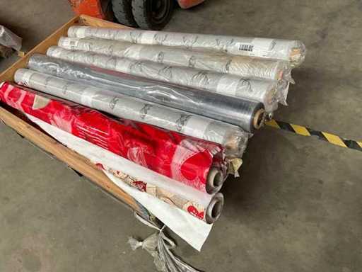 PALETTEDEAL : divers rouleaux de nappe de 140 cm de large