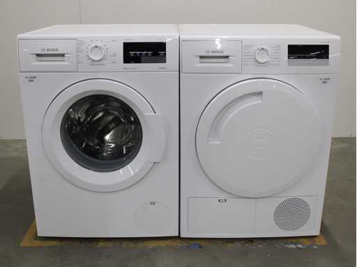 Bosch Series|6 VarioPerfect EcoSilence Drive Washing Machine & Bosch Series|4 Dryer