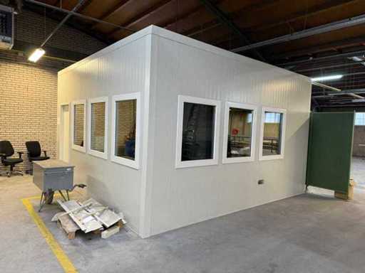 Abnehmbare Büroeinheit 500x500x280cm mit Doppelverglasung + Netzteilen