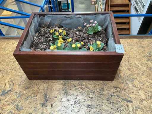 Wooden flower box
