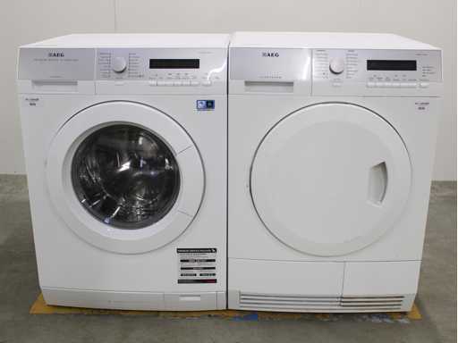 AEG Lavamat Inverter Motor Technology Protex Washing Machine & AEG Lavatherm Protex Dryer