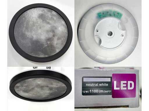 *NUOVA* Luci LED a soffitto "LUNANO" 12W, bianco neutro, lampade a soffitto (1000 pezzi)