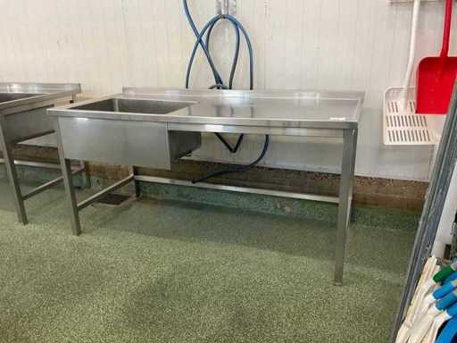 Lavandino in acciaio inox