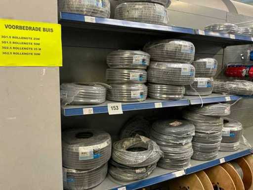 Profile Rollen elektriciteitskabel en geribde buis (38x)