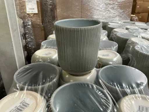 Partia doniczek ciemnozielony Lasur H11xØ10cm (480x)