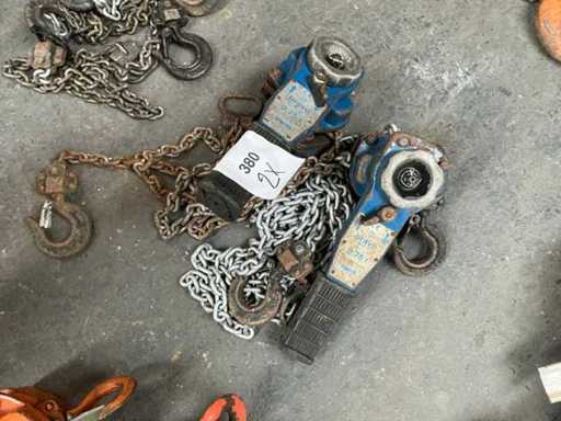 Ridicoare cu lanț cu pârghie Tractel (2x)