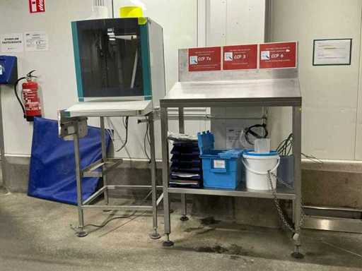 Stainless steel work table (2x)