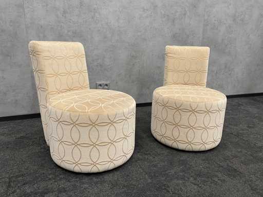 2x COR - design fauteuil - luxe stoffering