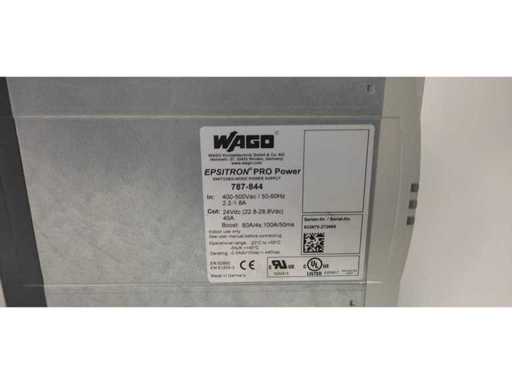 WAGO - 787-844 - Power Supply 400V AC / 24V DC 40A - Used