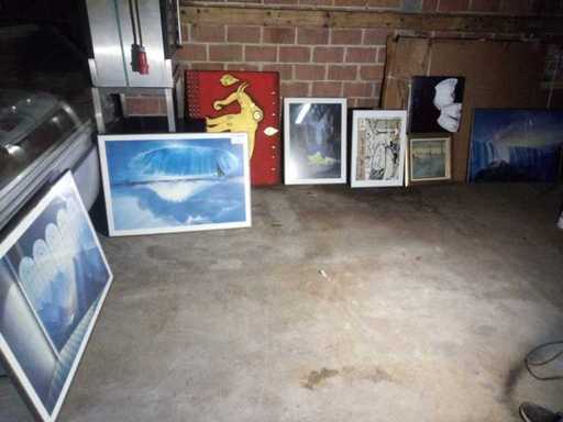 Lot of 8 paintings 