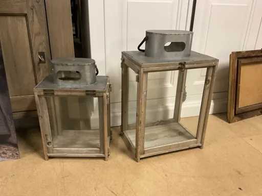 Lanterna di legno (2x)