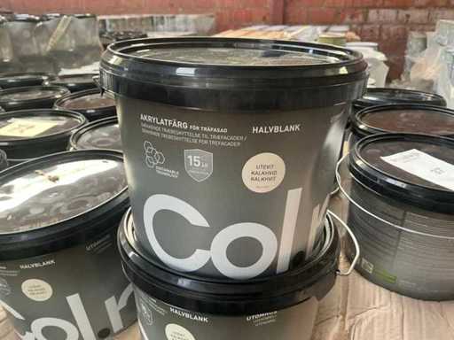 Peinture extérieure Col.r Lime White 3000 ml (72x)