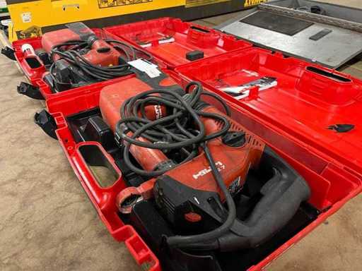 Hilti - TE 7, TE DRS-M - SDS Plus Przewodowy młotek obrotowy z odsyszaniem pyłu w etui (2x)
