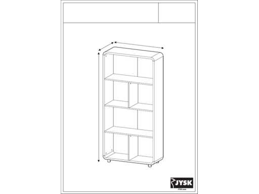 Jysk Terndrup Bücherregal