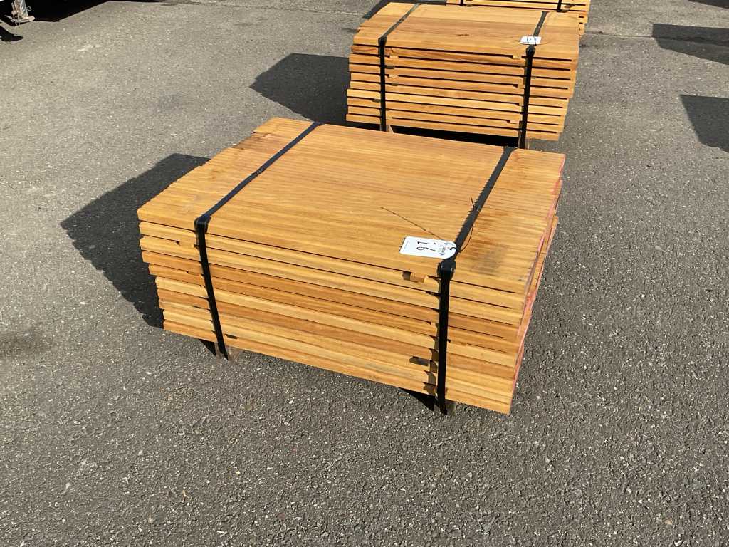 Pakiet Deska tarasowa z drewna twardego struganego (Bilinga)