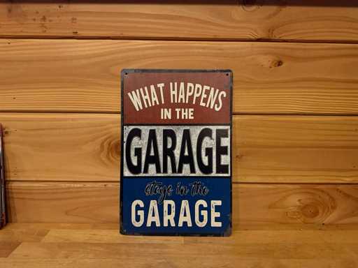 Metalen reclamebord 30x20cm