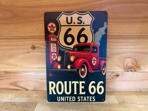 metaal reclame wandbord