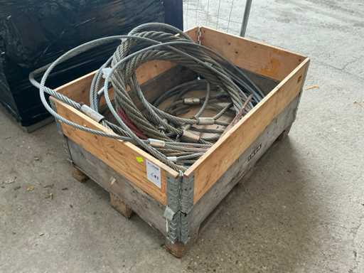 Lotto di fune metallica d'acciaio