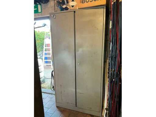 Werkplaatskast 100x40x195cm + inhoud