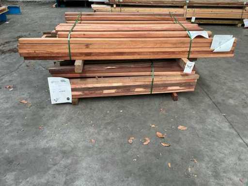 Série de lattes de bois dur