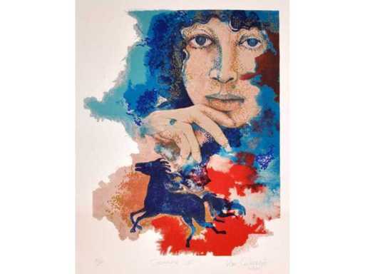 Lieve Van Calbergh - Genesis IV - Kleurenlithografie 