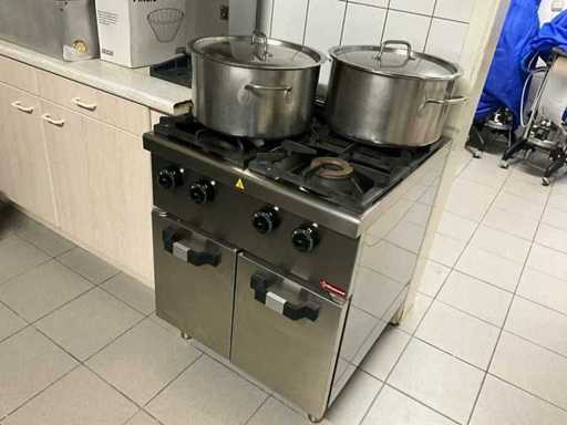 Diamond Professioneel gasfornuis - met onderkast en 1 grote pot