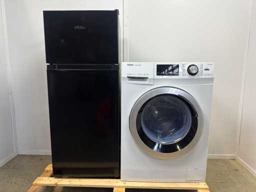 Everglades EVTD3020 Double Door Refrigerator| Haier HW70-BP14636 Washing Machine