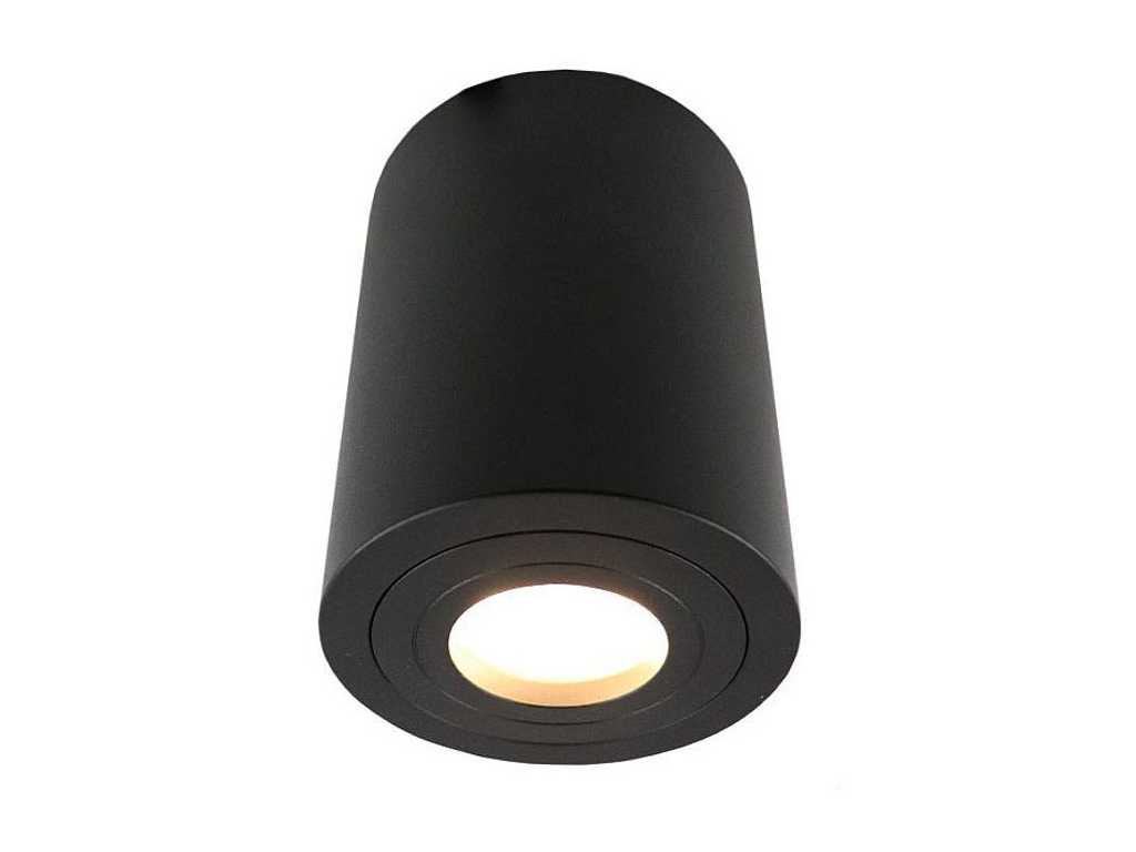 GU10 Waterproof Surface mounted spotlight Fixture cylinder sand black (20x)