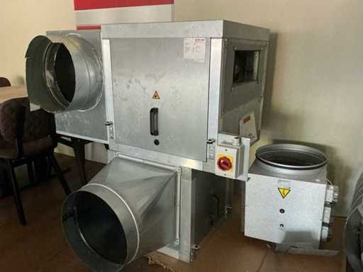 Inlet and exhaust filter system Filter extraction system