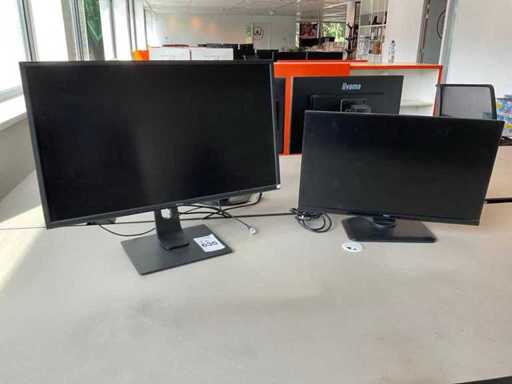 IIyama ProLite XB3288UHSU, XUB2790HS Moniteur (2x)