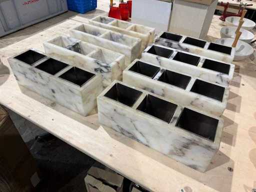 Organizzatore di tavolino in marmo (8x)