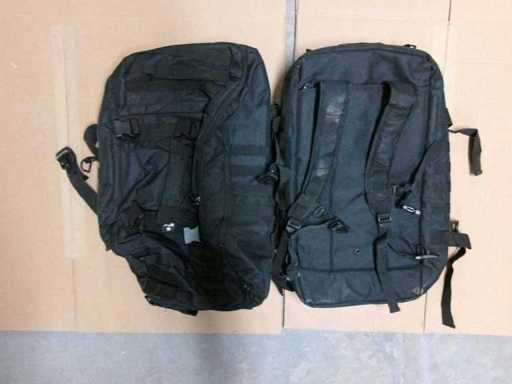 Rucksacktasche "Travel", schwarz, Reklamationsware, teils defekt (TR) (5x)