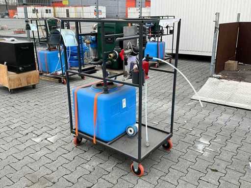 Mobiele sanitair leiding reinigingsunit