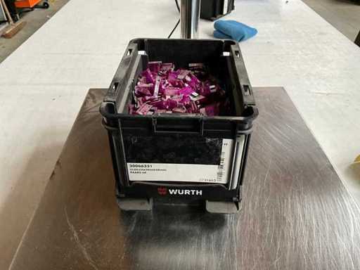 Würth 2.21kg Flat plug fuse purple 3A in stackable container