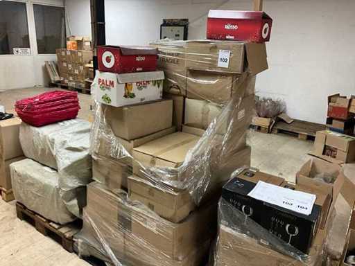 Partij diverse bierglazen